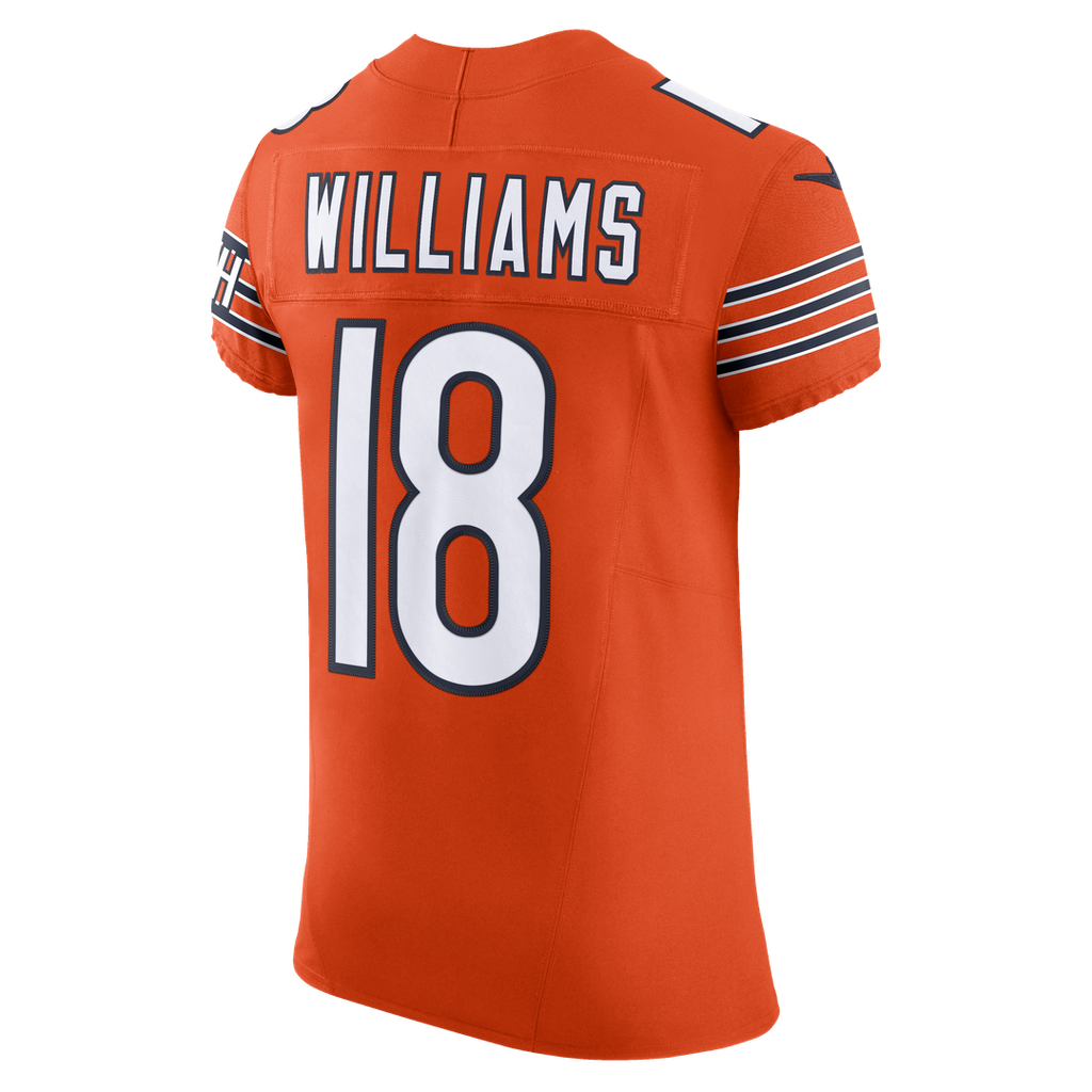Caleb Williams Chicago Bears Alternate Vapor F.U.S.E. Elite Jersey - Orange