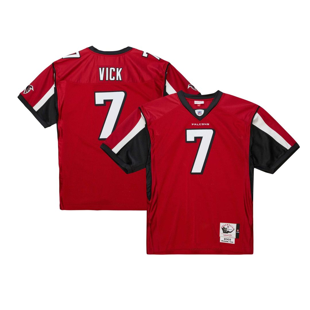 Michael Vick Atlanta Falcons 2003 Authentic Throwback Retired Player Jersey - Red