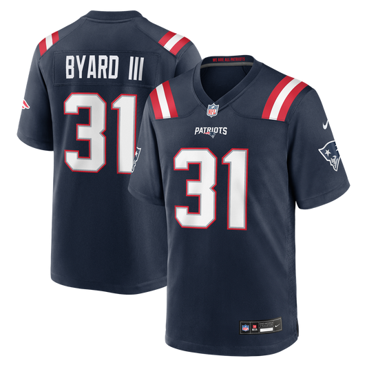 Kevin Byard III New England Patriots Team Game Jersey - Navy