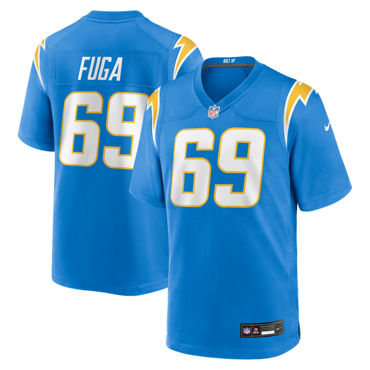 Josh Fuga Los Angeles Chargers Team Game Jersey - Powder Blue