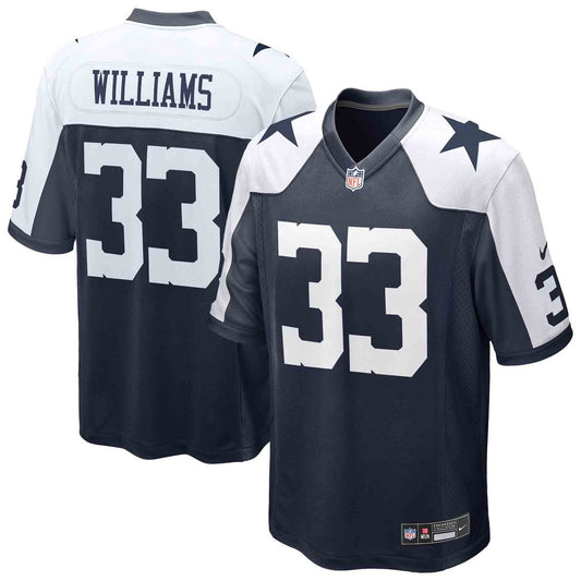 Javonte Williams Dallas Cowboys Alternate Game Jersey - Navy