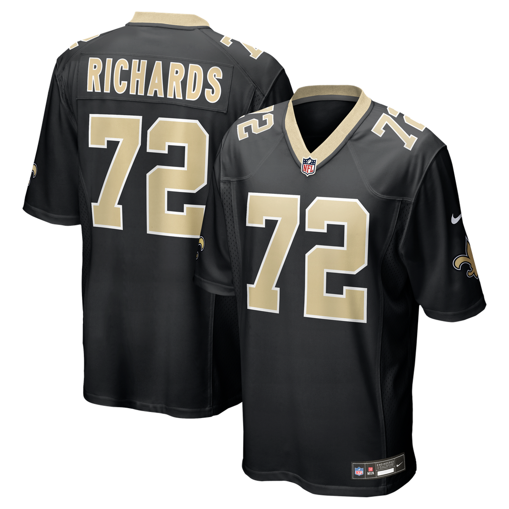 Asim Richards New Orleans Saints Team Game Jersey - Black