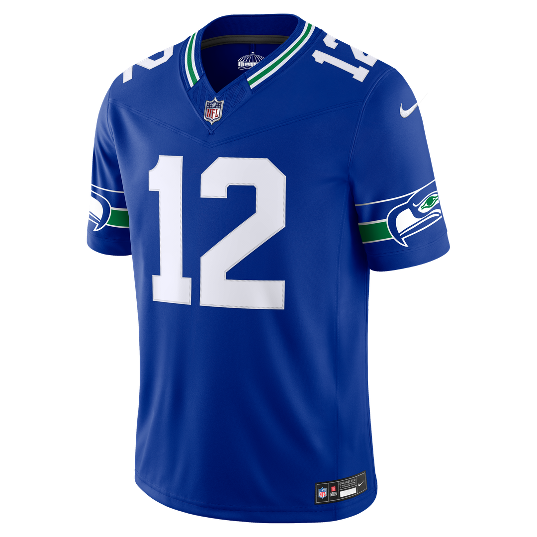 12s Seattle Seahawks Alternate Vapor F.U.S.E. Stitched Limited Jersey - Royal