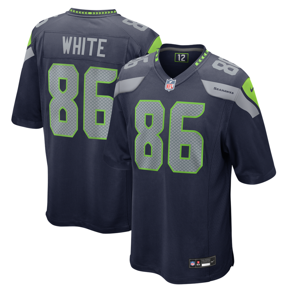 Ricky White Seattle Seahawks Team Game Jersey - College Navy