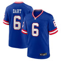 Jaxson Dart New York Giants Alternate 2 Classic Game Jersey - Royal