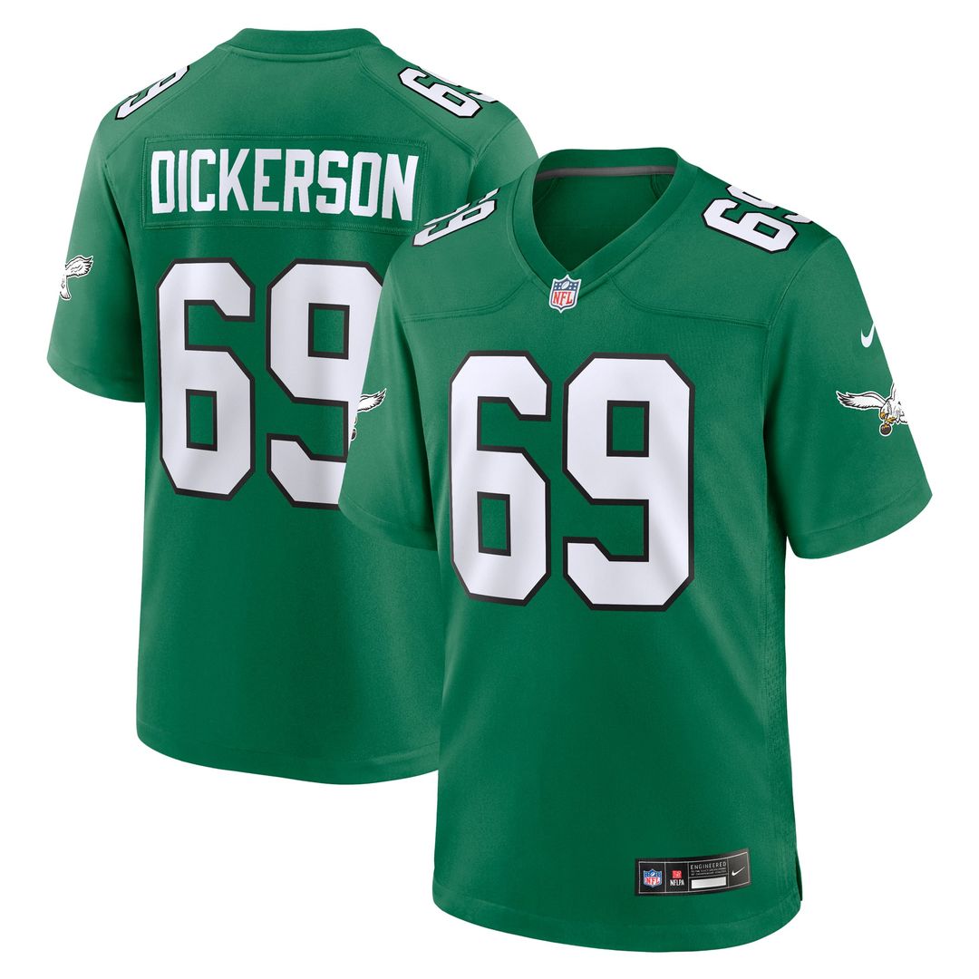 Landon Dickerson Philadelphia Eagles Alternate Game Jersey - Kelly Green