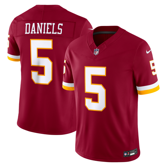 Jayden Daniels Washington Commanders Team Vapor F.U.S.E. Stitched Limited Jersey - Burgundy