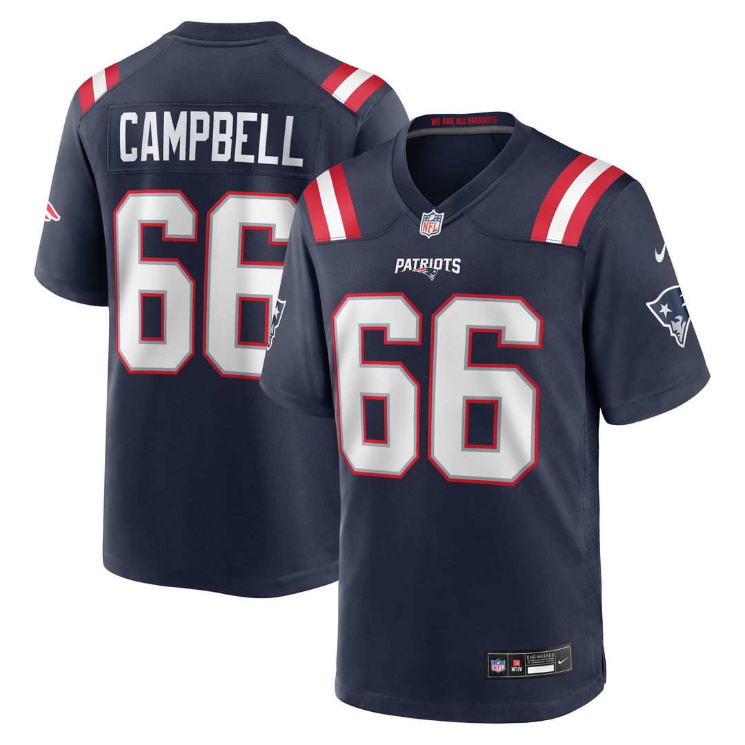 Will Campbell New England Patriots Team Game Jersey - Navy