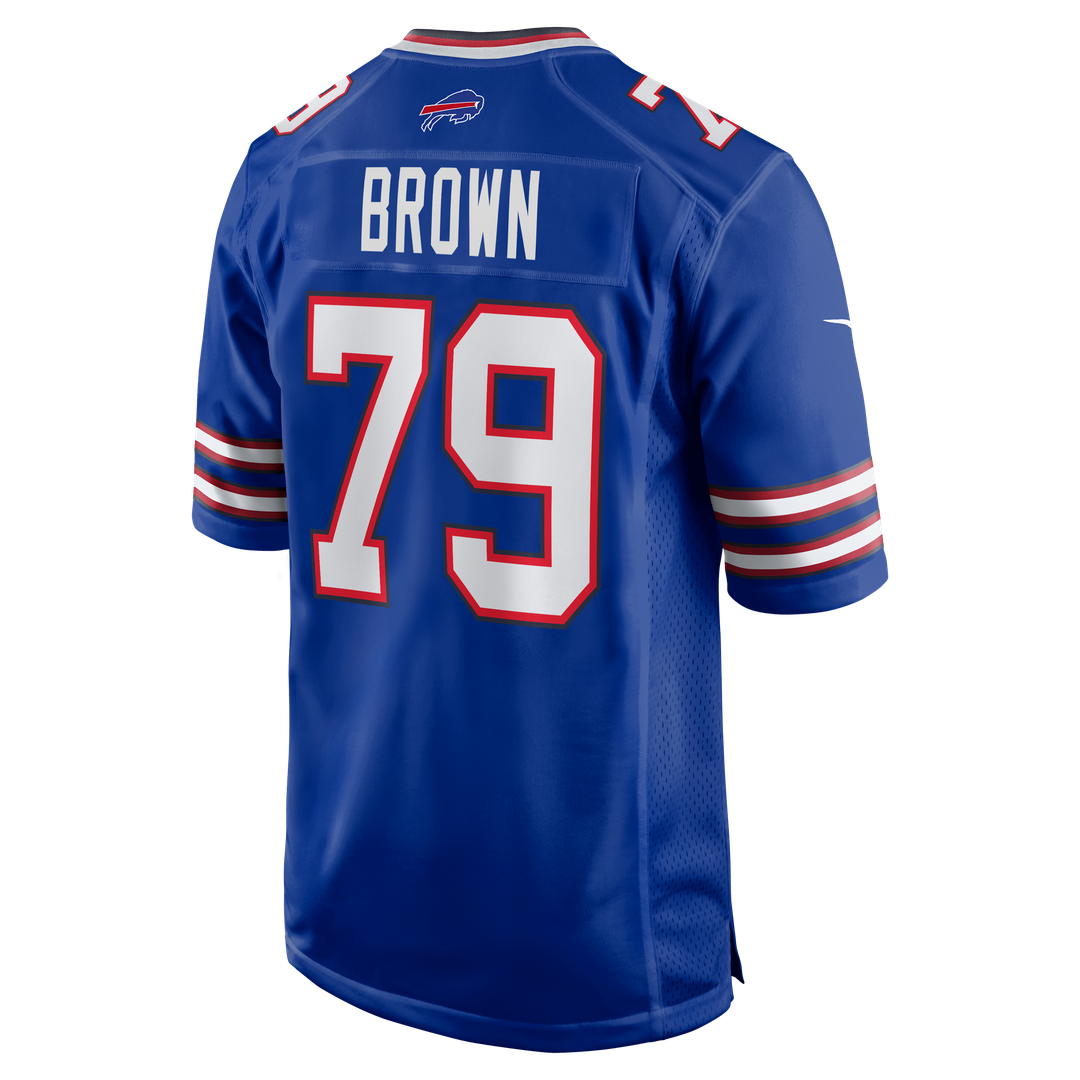 Ruben Brown Buffalo Bills Game Retired Player Jersey - Royal