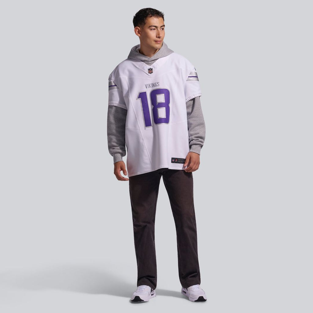 Justin Jefferson Minnesota Vikings Alternate Vapor F.U.S.E. Elite Player Jersey - White