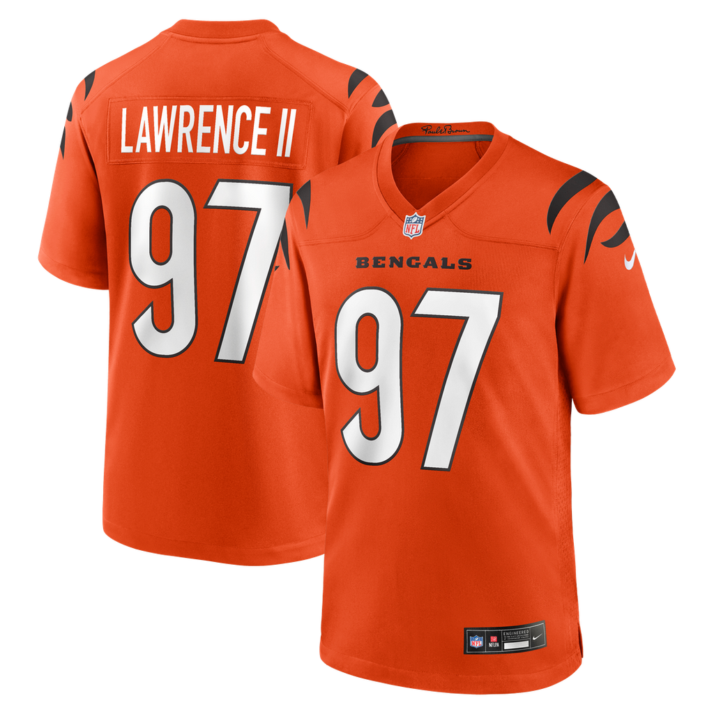 Dexter Lawrence II Cincinnati Bengals Game Jersey - Orange