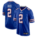 Tyler Bass Buffalo Bills Game Player Jersey - Royal