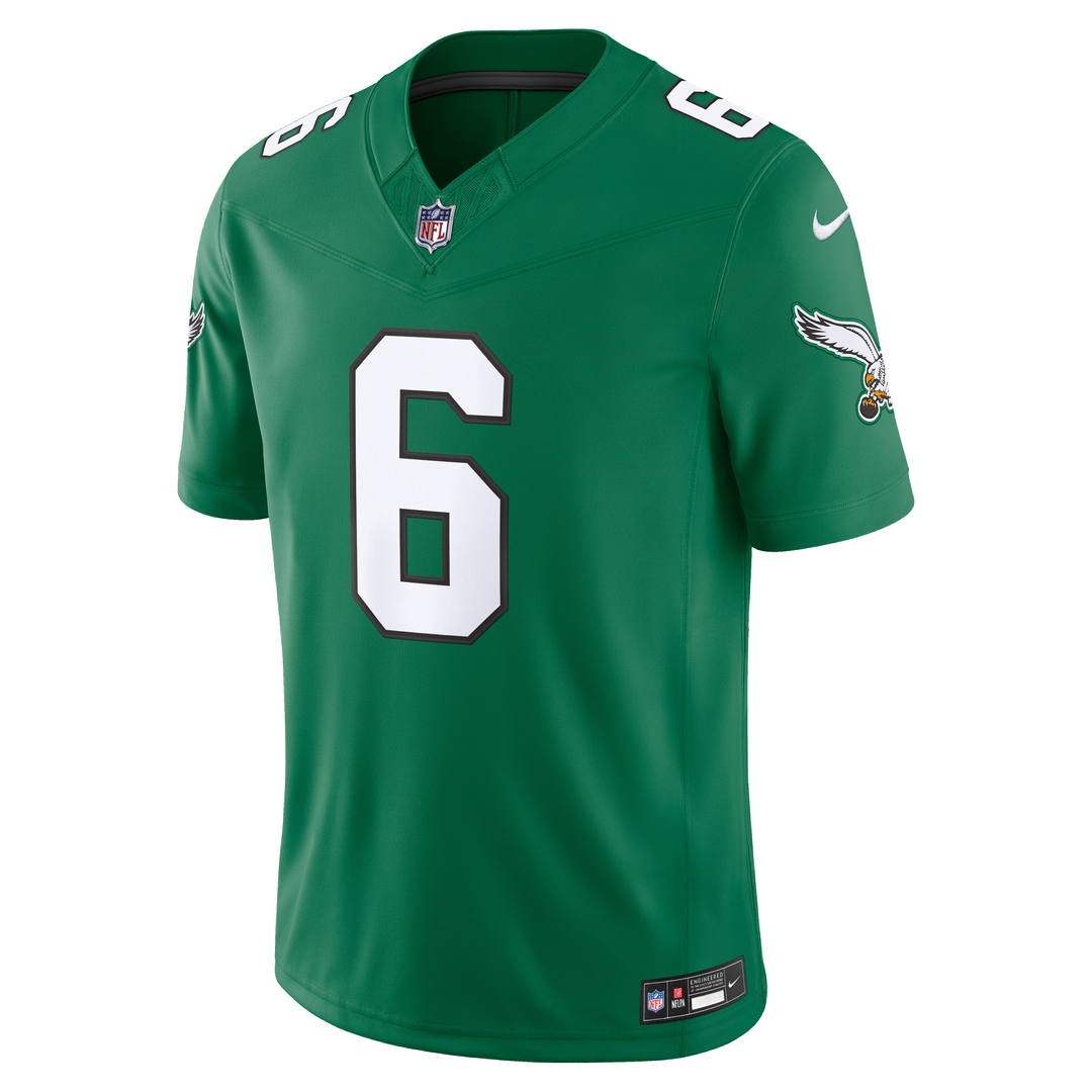 DeVonta Smith Philadelphia Eagles Team Vapor F.U.S.E. Stitched Limited Jersey - Midnight Green