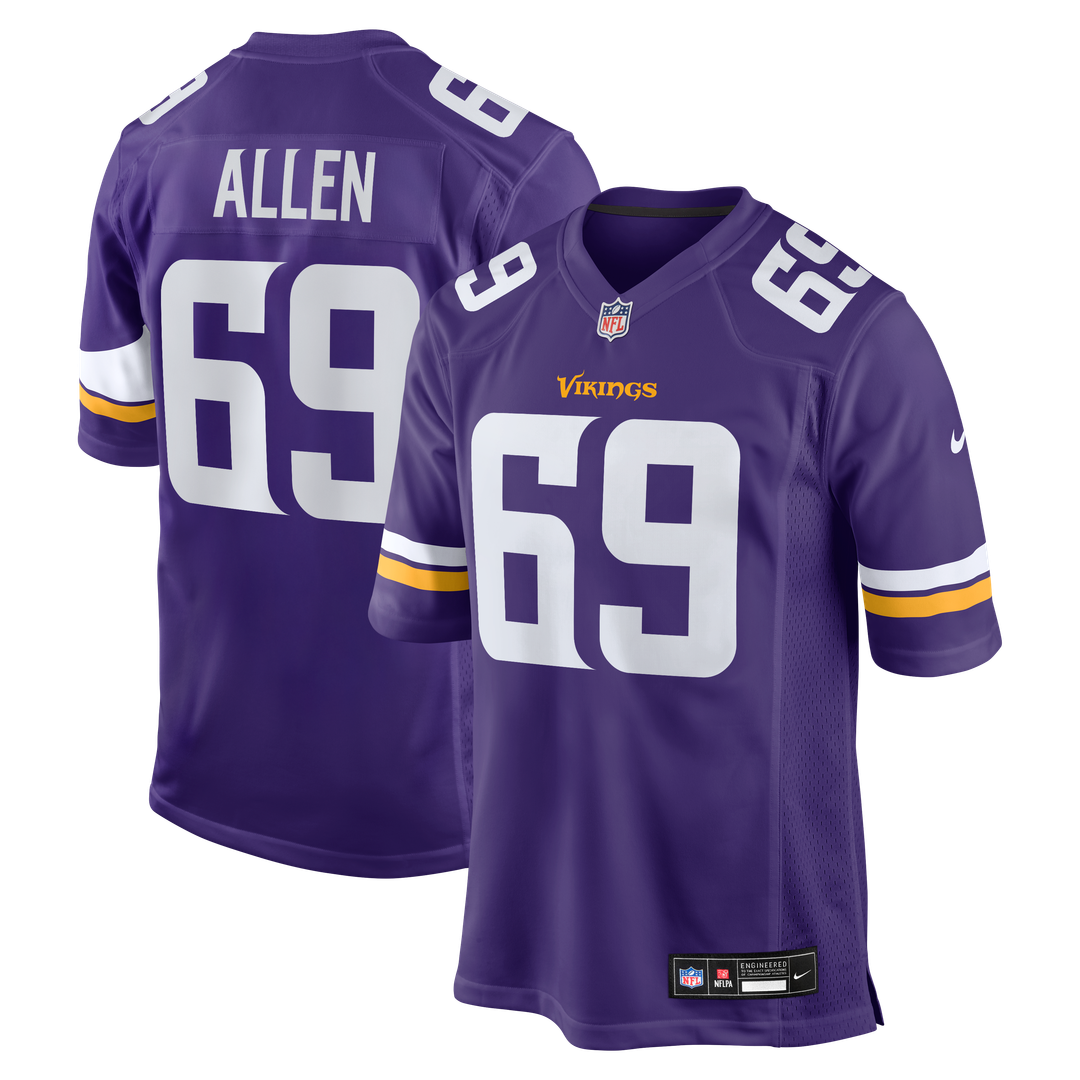 Jared Allen Minnesota Vikings Retired Player Game Jersey - Purple