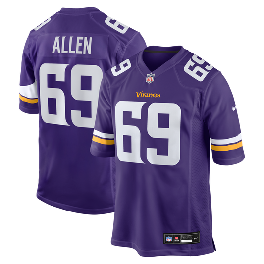 Jared Allen Minnesota Vikings Retired Player Game Jersey - Purple