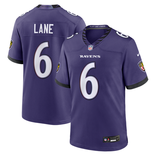 Ja'Kobi Lane Baltimore Ravens Team Game Jersey - Purple