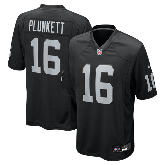 Jim Plunkett Las Vegas Raiders Game Retired Player Jersey - Black