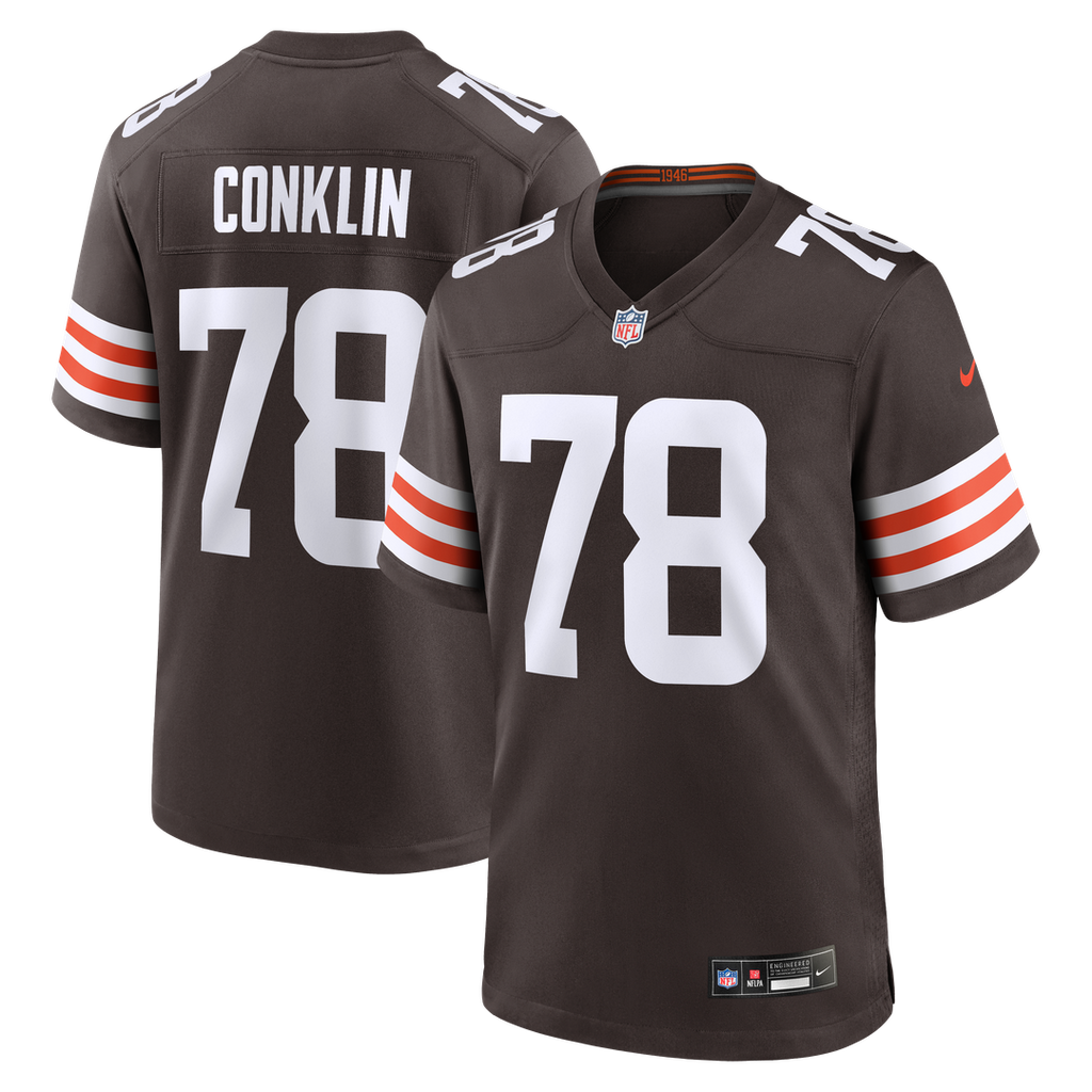 Jack Conklin Cleveland Browns Game Player Jersey - Brown