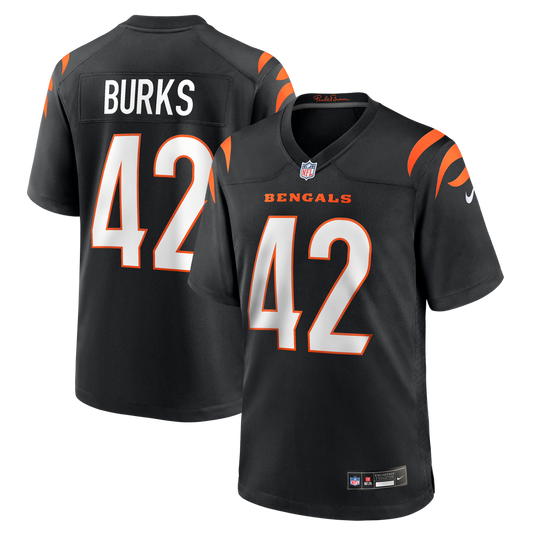 Oren Burks Cincinnati Bengals Team Game Jersey - Black