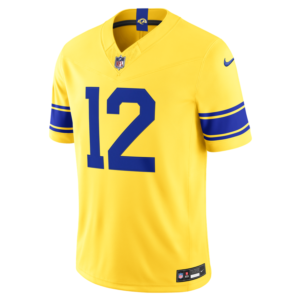 Puka Nacua Los Angeles Rams Classic Sol Vapor F.U.S.E. Stitched Limited Jersey