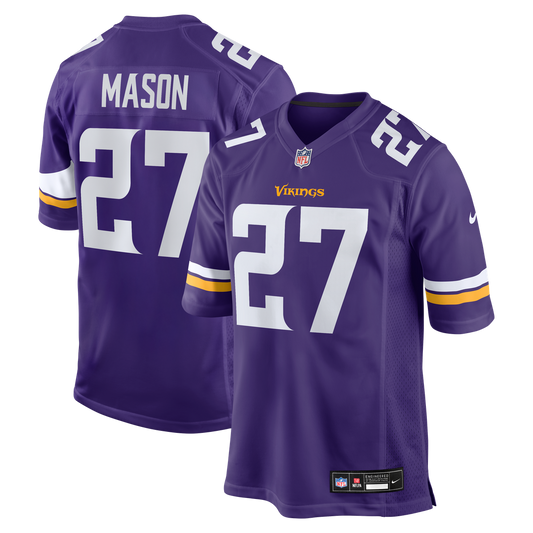 Jordan Mason Minnesota Vikings Team Game Jersey - Purple