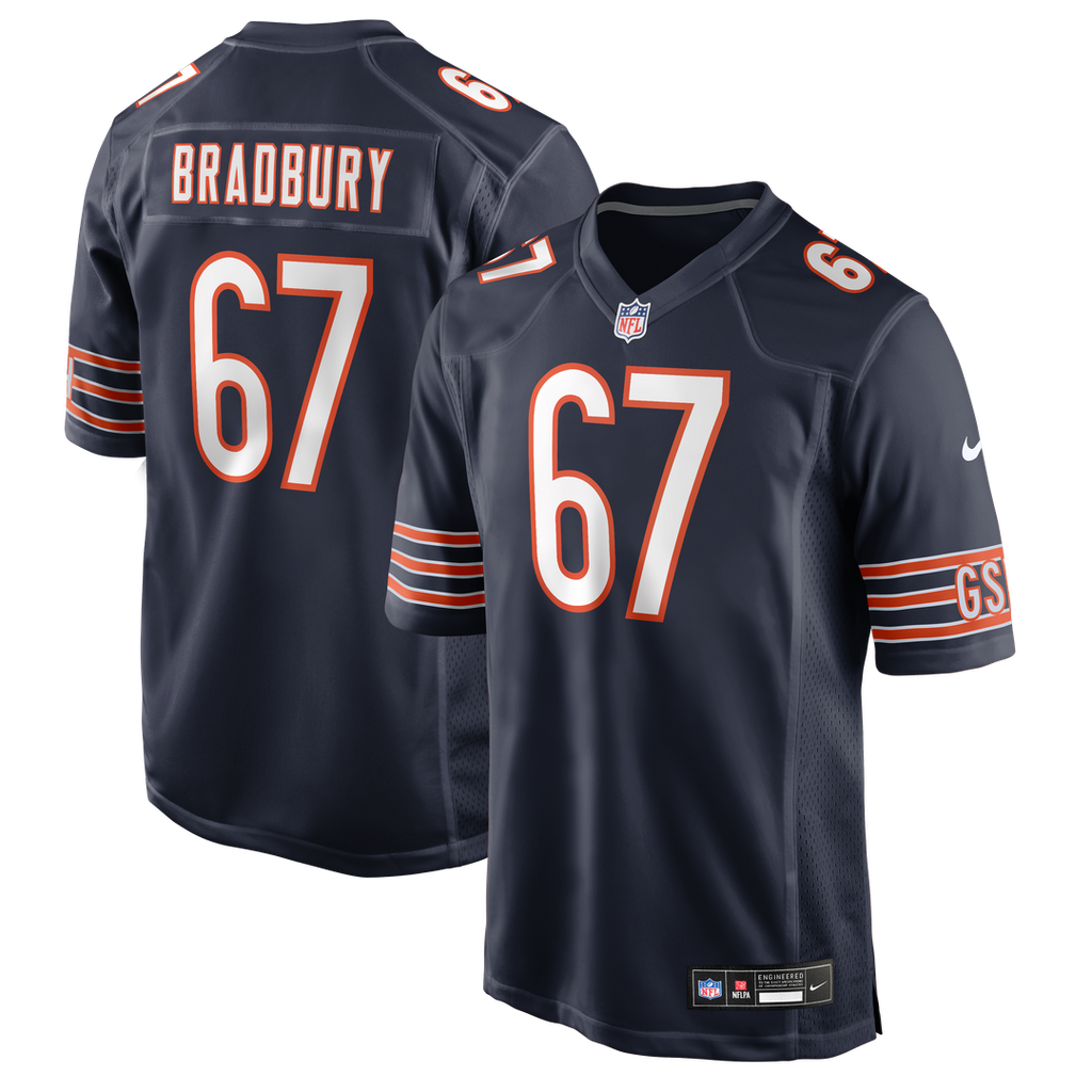 Garrett Bradbury Chicago Bears Team Game Jersey - Navy