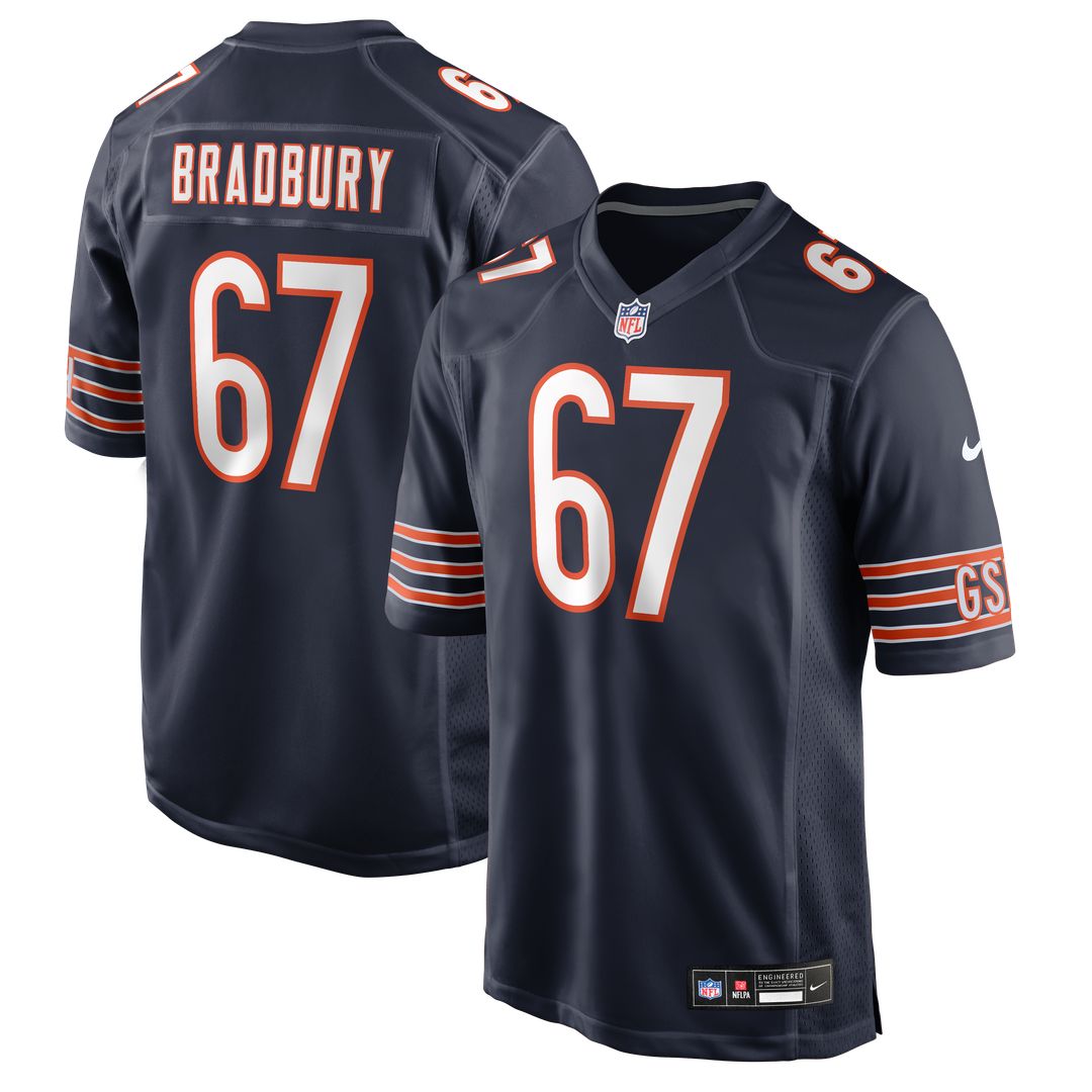 Garrett Bradbury Chicago Bears Team Game Jersey - Navy