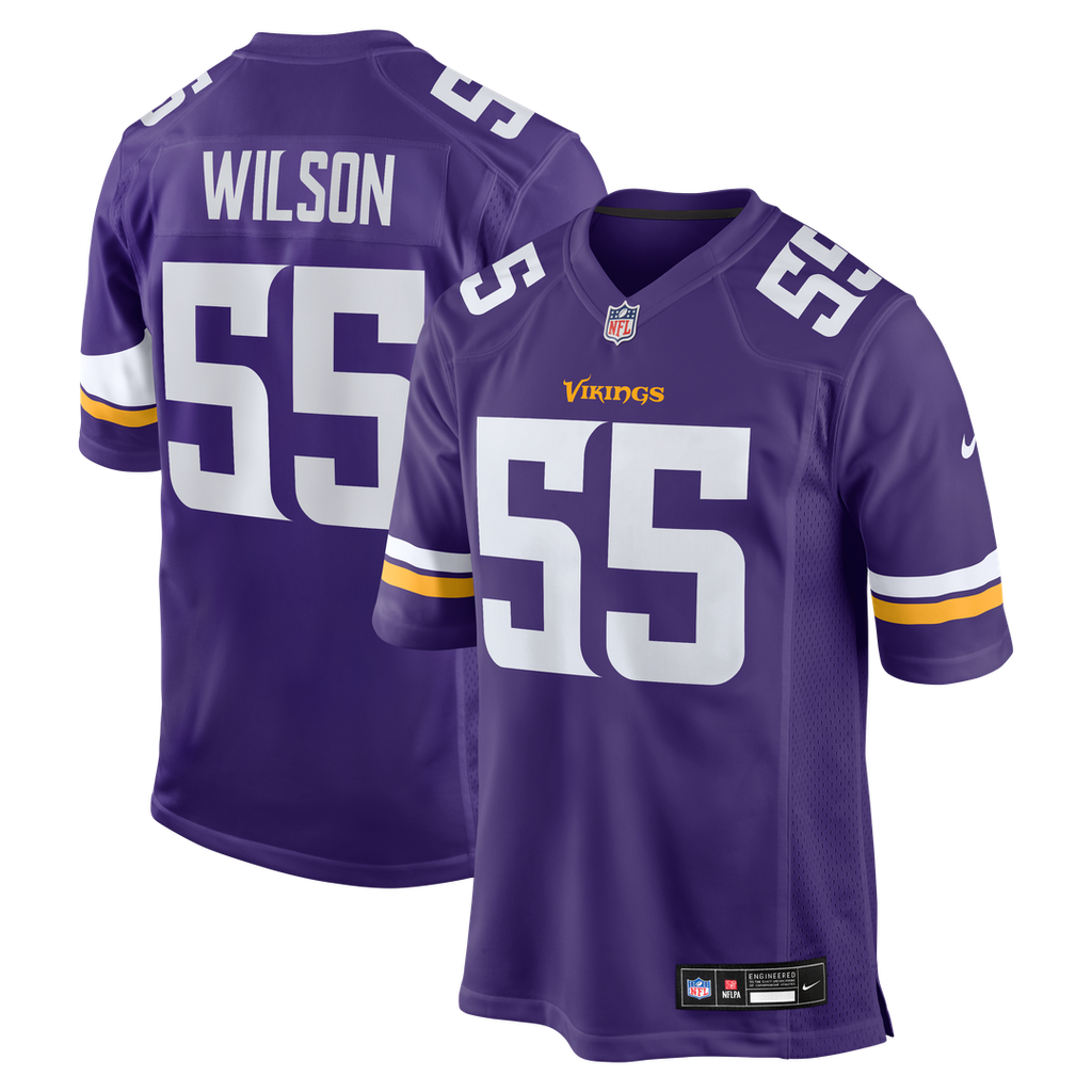 Eric Wilson Minnesota Vikings Team Game Jersey - Purple