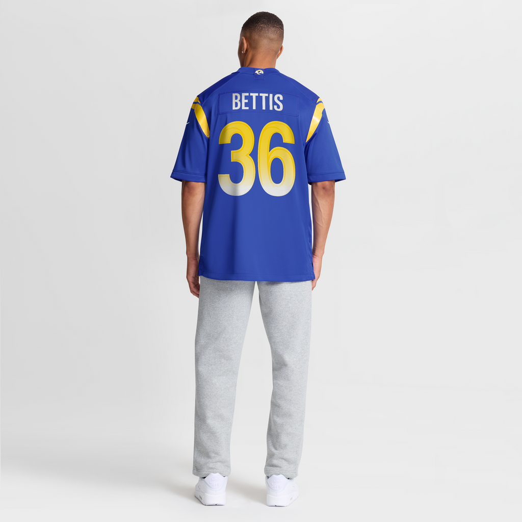 Jerome Bettis Los Angeles Rams Game Retired Player Jersey - Royal