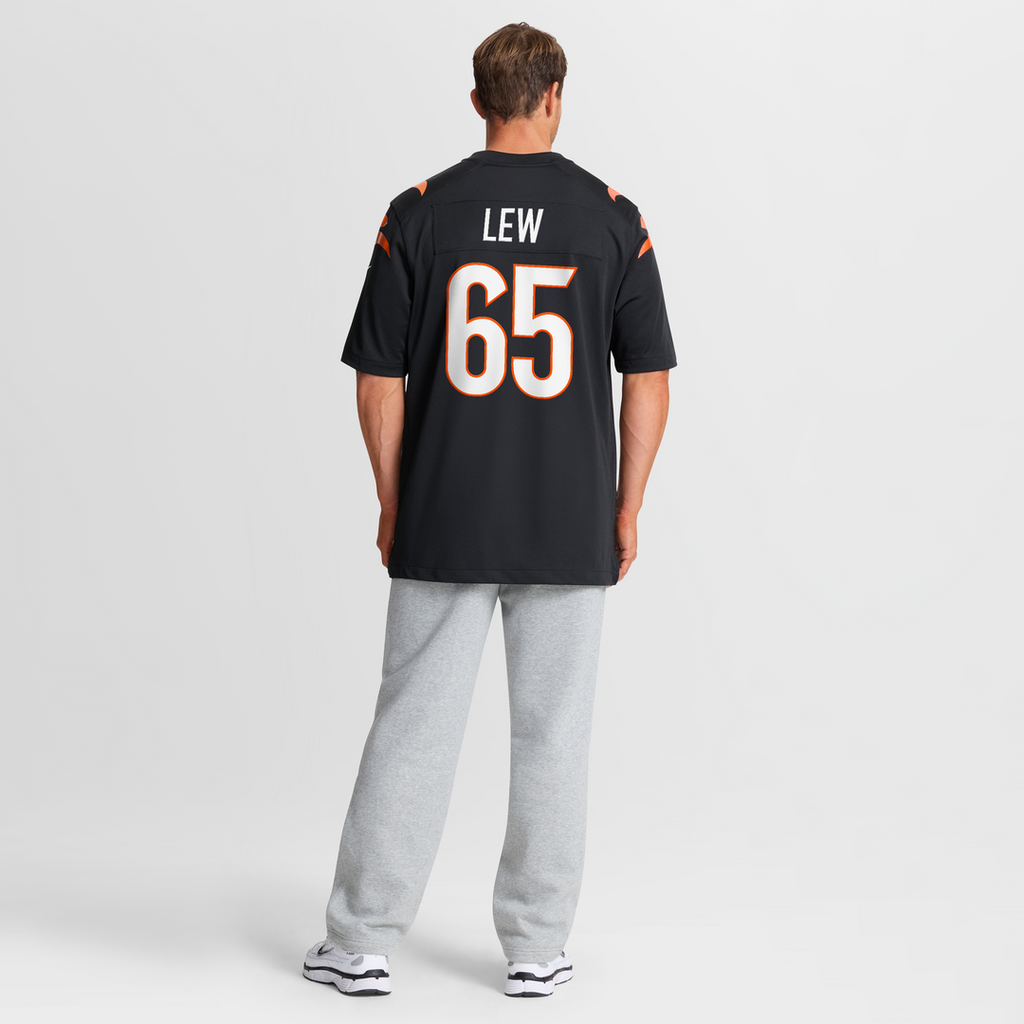 Connor Lew Cincinnati Bengals Team Game Jersey - Black