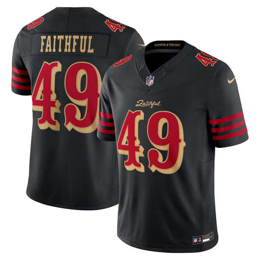 The Faithful San Francisco 49ers Rivalries Collection Stitched Limited Jersey - Black