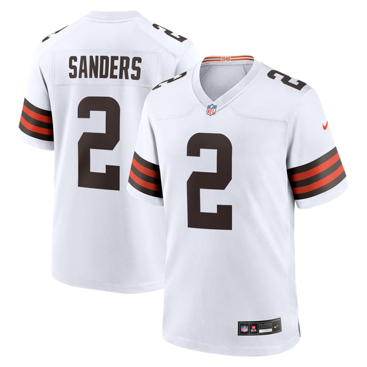 Shedeur Sanders Cleveland Browns Game Jersey - White