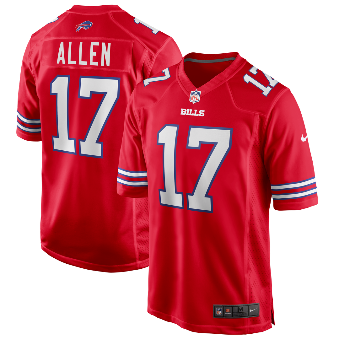 Josh Allen Buffalo Bills Game Player Jersey - White