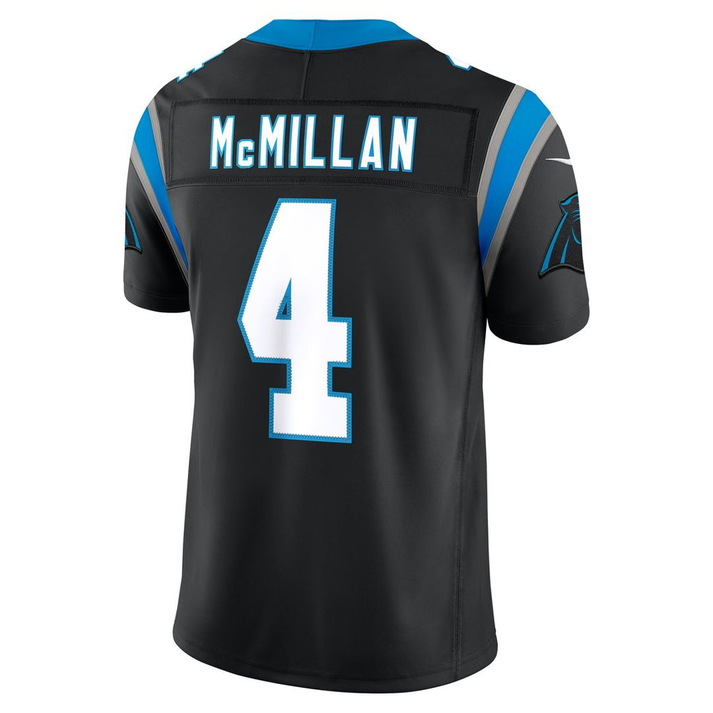 Tetairoa McMillan Carolina Panthers Team Vapor F.U.S.E. Stitched Limited Jersey - Black