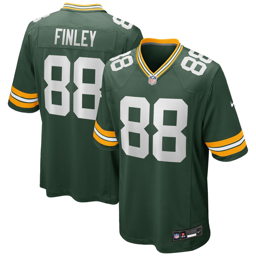 Jermichael Finley Green Bay Packers Game Retired Player Jersey - Green