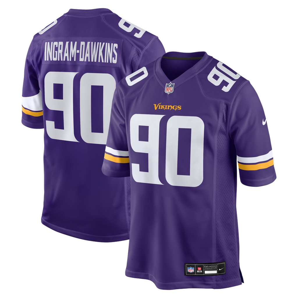 Tyrion Ingram - Dawkins Minnesota Vikings Team Game Jersey - Purple