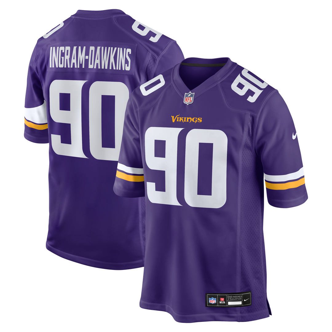 Tyrion Ingram - Dawkins Minnesota Vikings Team Game Jersey - Purple