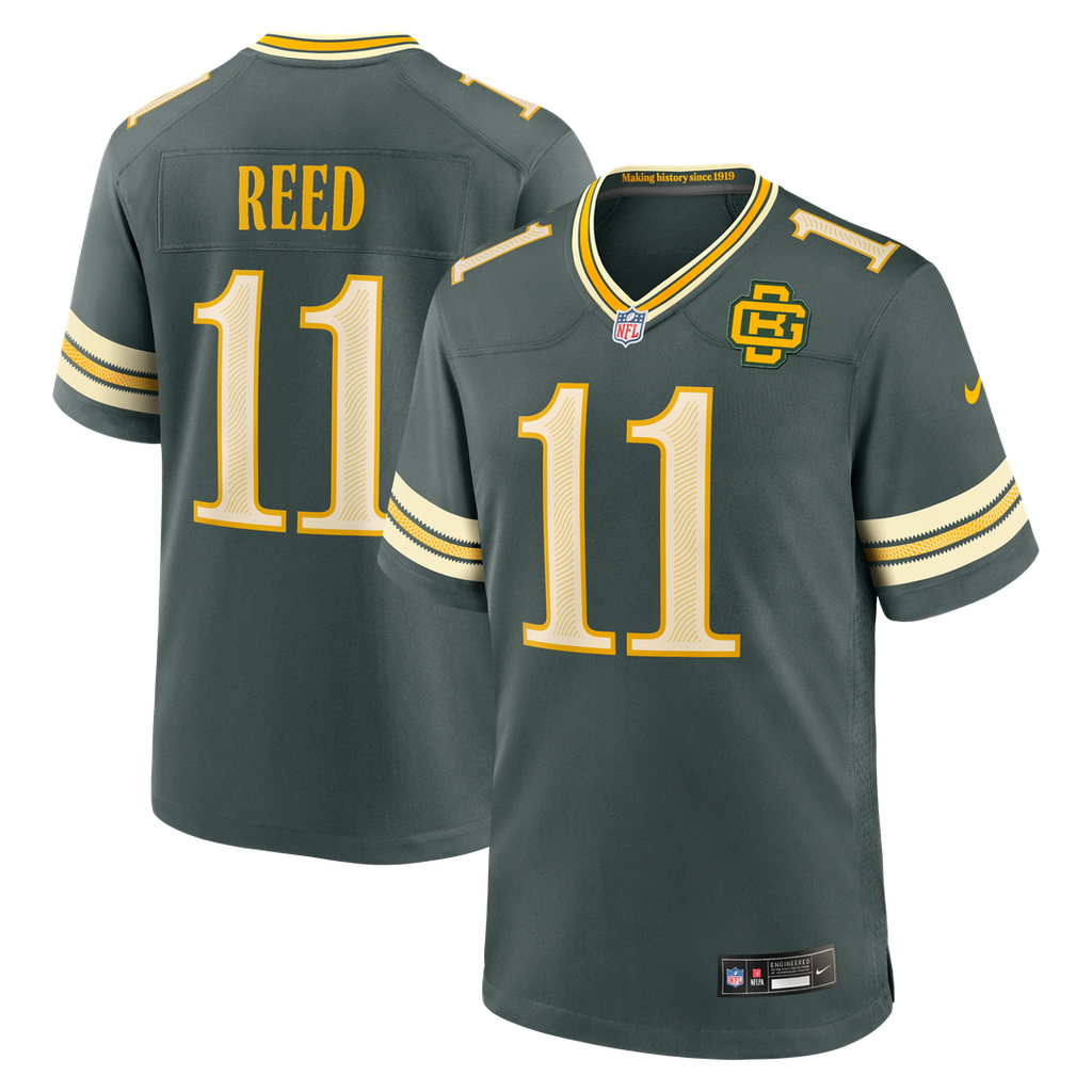 Jayden Reed Green Bay Packers 2026 Rivalries Collection Game Jersey - Green