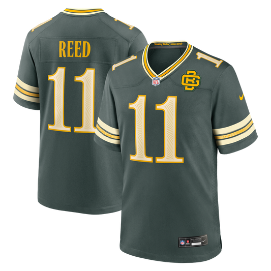 Jayden Reed Green Bay Packers 2026 Rivalries Collection Game Jersey - Green