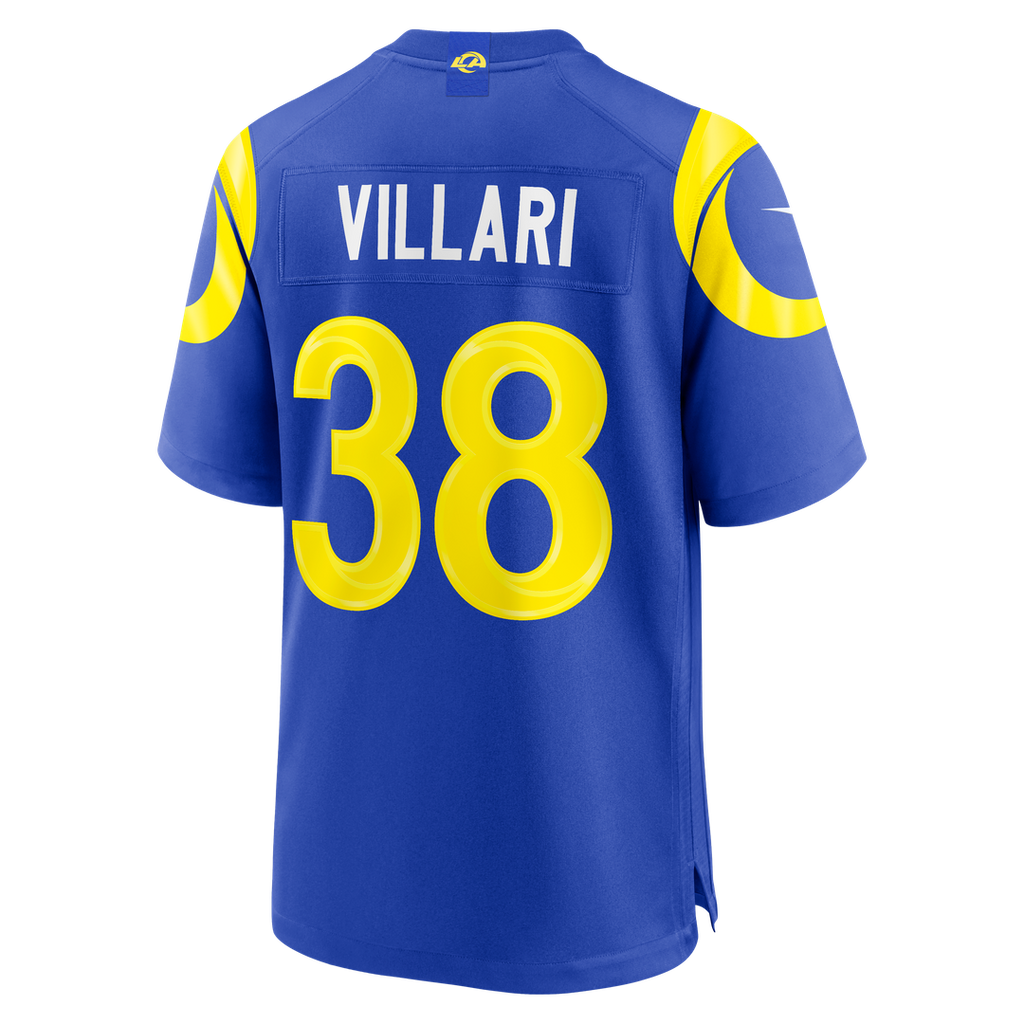 Dan Villari Los Angeles Rams Game Jersey - Royal