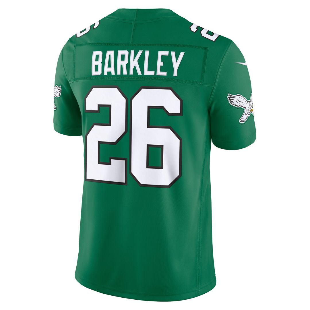 Saquon Barkley Philadelphia Eagles Team Vapor F.U.S.E. Stitched Limited Jersey - Midnight Green