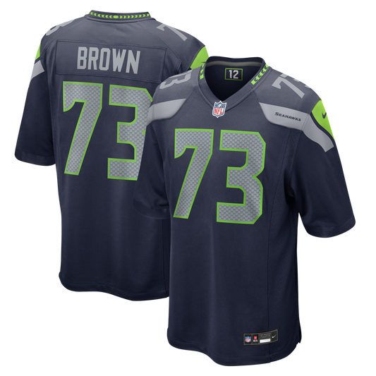 Logan Brown Seattle Seahawks Team Game Jersey - College Navy