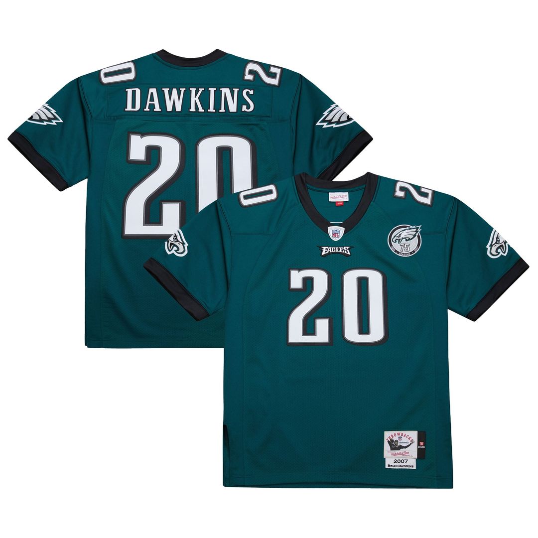 Brian Dawkins Philadelphia Eagles 1996 Authentic Throwback Retired Player Jersey - White