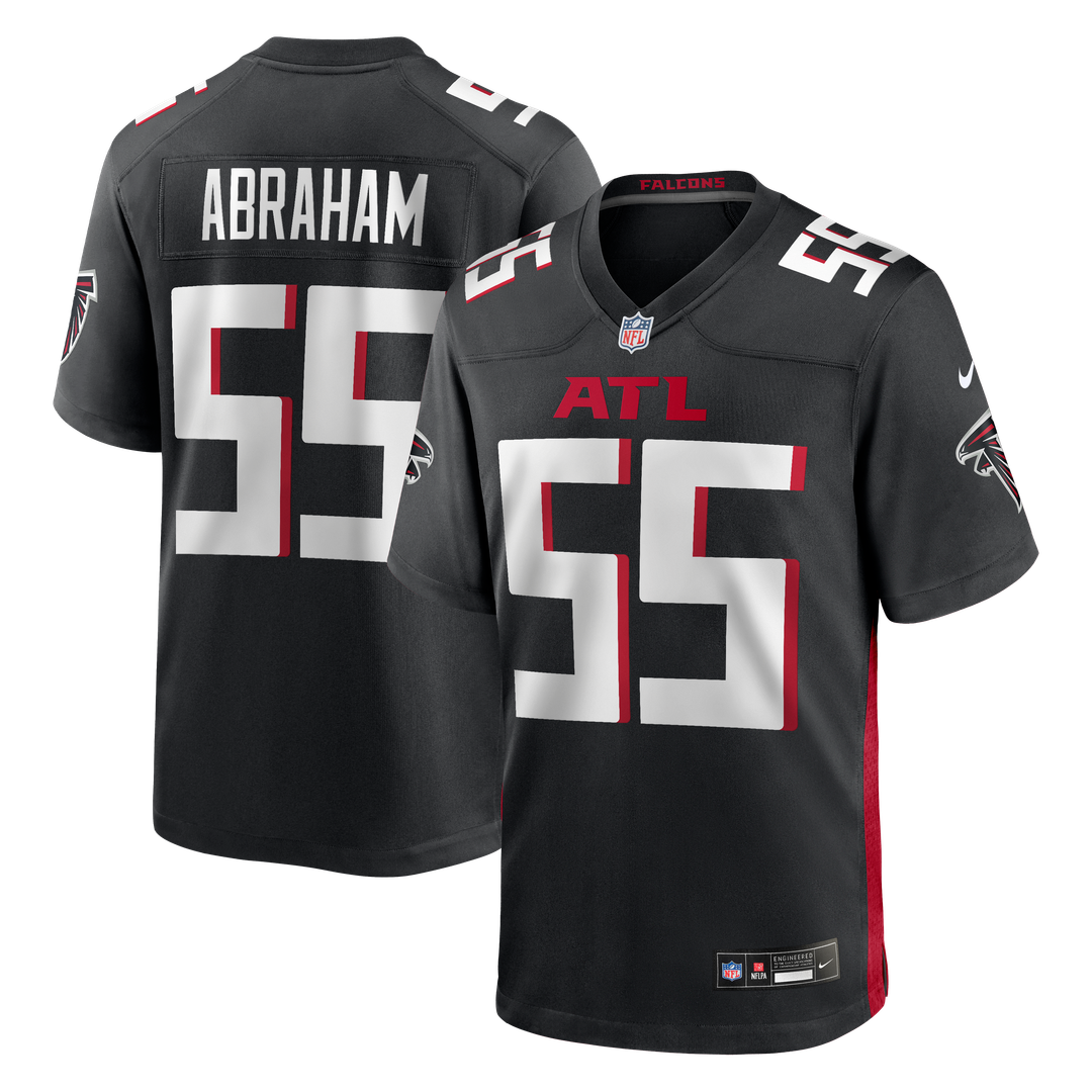 John Abraham Atlanta Falcons Game Retired Player Jersey - Black