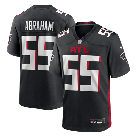 John Abraham Atlanta Falcons Game Retired Player Jersey - Black
