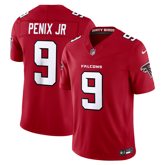 Michael Penix Jr. Atlanta Falcons Team Vapor F.U.S.E. Stitched Limited Jersey - Red