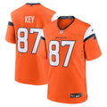 Dane Key Denver Broncos Team Game Jersey - Orange