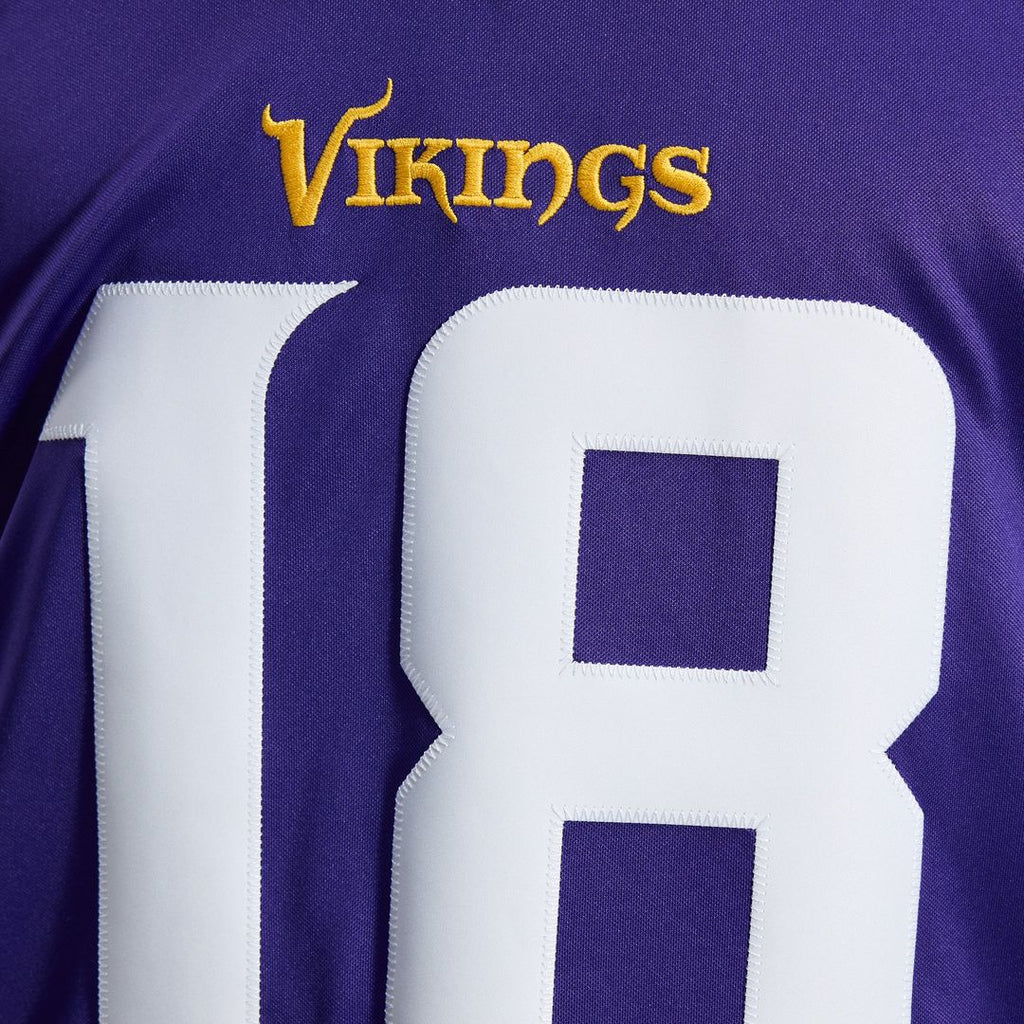 Justin Jefferson Minnesota Vikings Team Vapor F.U.S.E. Stitched Limited Jersey - Purple
