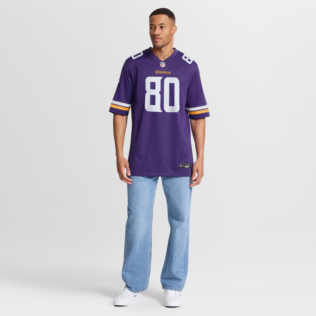 Cris Carter Minnesota Vikings Game Retired Player Jersey - Purple