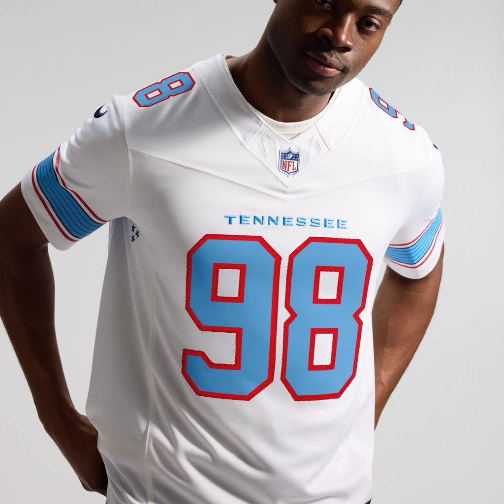 Jeffery Simmons Tennessee Titans Team Vapor F.U.S.E. Stitched Limited Jersey - Light Blue